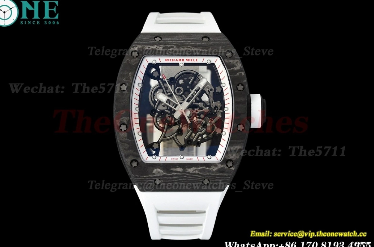 RU NTPT RMUL2 White APS Skeleton Super Clone Crown Dial RM055 0325